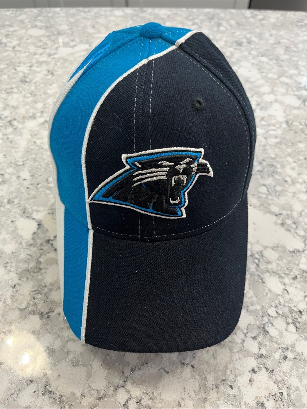 NFL Carolina Panthers Black and Blue Fitted Baseball Cap